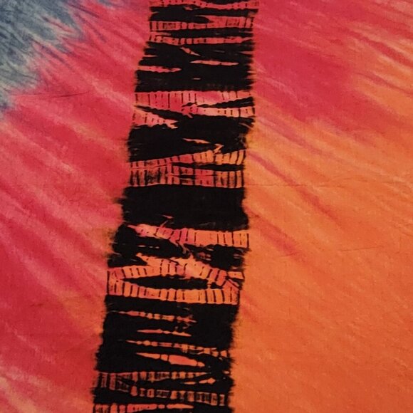 Art Of Cloth Tie Dye Colorful Cape Poncho Shawl Versatile Blouse Top Cover Up - Picture 6 of 7